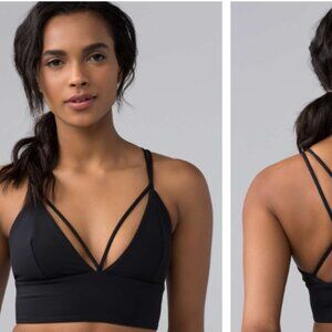 Lululemon strappy sports bra size 6 (Pushing Limits Bra A/B)